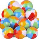 SYZ 12" Beach Balls Bulk - Inflatable Swimming Pool Toys for Kids Birthday Party Supplies Favors Luau Decorations - Blow Up Classic Rainbow Color Beachball Summer Water Games Fun Gifts (12 Pack)
