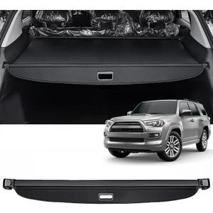 AUXKO Retractable Cargo Cover for Toyota 4Runner 2024-2010, Trunk Cargo Cover Luggage Security Shade Cover for 2024 2023 2022 4Runner Shielding Shade Anti-Peeping Luggage Privacy Screen, Carbon Fiber