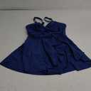 Blooming Jelly Womens One Piece Swimsuit Tummy Control Bathing Suit Gold Metal Tie Knot 2025 Swim Dress (Medium, Blue)