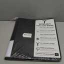 Top Loader Binder, 9 Pocket, Holds Up to 360 3" x 4" Toploaders, 20 Double-Sided Ringless Sleeves, Side-Loading for Easy Insertion,Side Label Tab and Marker for Easy Identification (Black)