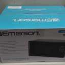 Emerson MW7302B Compact Countertop Microwave Oven with Touch Control, LED Display, 700W, 10 Power Levels, 6 Auto Menus, Glass Turntable and Child Safe Lock, 0.7 Cu., Ft. Black