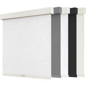 AOSKY Blackout Roller Shades Cordless Blinds for Windows, Free-Stop Shades with Valance, Thermal Insulated Fabric, UV Protection, Natural Woven Blinds for Home (18" W x 72" H, Linen Beige