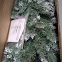 Pre-Lit Christmas Tree Set of 3 Slim Artificial Lighted Xmas Decoration 3/4/5 FT