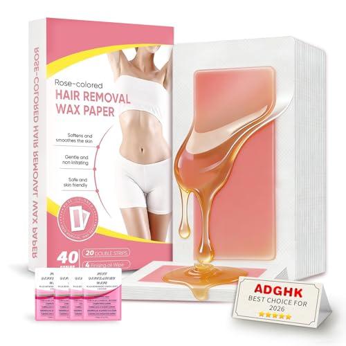 Wax Strips for Women Waxing Kit Facial Hair Removal Face Eyebrow Cream Machine Warmer Upper Lip at Home Brazilian Cera Para Depilar Soft Best Female Ear Depilatoria Mujer Bikini Sensitive Skin