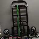 Mecete Hand Truck Dolly  6 Years in Service  Stair Climbing Cart, Stair Climber Cart 460 Lb Capacity All Terrain Stair Dolly Heavy Duty with Telescoping Handle and 6 Wheels (Black) 2 Climbing Ropes - Amazon.com