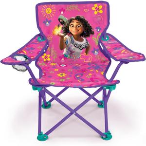 Disney's Encanto Kids Chair Foldable for Camping, Sports or Patio with Carry Bag, Toddlers 24M+