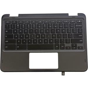 Replacement Upper Case Palmrest for DELL Chromebook 11 3100 2-in-1 11.6'' Series Laptop Keyboard Assembly Top Cover 34Y6Y 034Y6Y AP2FD000300