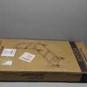 Upgraded 3 in 1 Aluminum Folding Hand Truck, 600lbs Capacity, Heavy Duty Convertible Dolly with Retractable Handle and 4 Rubber Wheels, Collapsible Cart for Moving Home, Office, Warehouse (Blue)