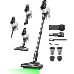 Cordless Vacuum Cleaner, 500W 45KPA 50Mins Stick Vacuum Cleaners for Home with LED Light, Self-Standing