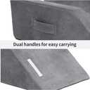 LightEase Memory Foam Leg Support and Elevation Pillow w/Dual Handles for Surgery, Injury, or Rest