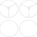 PATIKIL 6 Inch Lamp Shade Ring, 2 Set Metal Lamp Shade Frame Wire Lampshade Frame DIY Drum Strong Ring Lampshade Holder for Table Floor Lamp, White