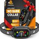 2026 Upgraded Intelligent Dog Bark Collar for Medium & Large Dogs (20 LBs-110 LBs)- Beep, Vibration & Safe Static Shock, 7 Sensitivity Levels Adjustment - Effective Training to Stop Excessive Barking