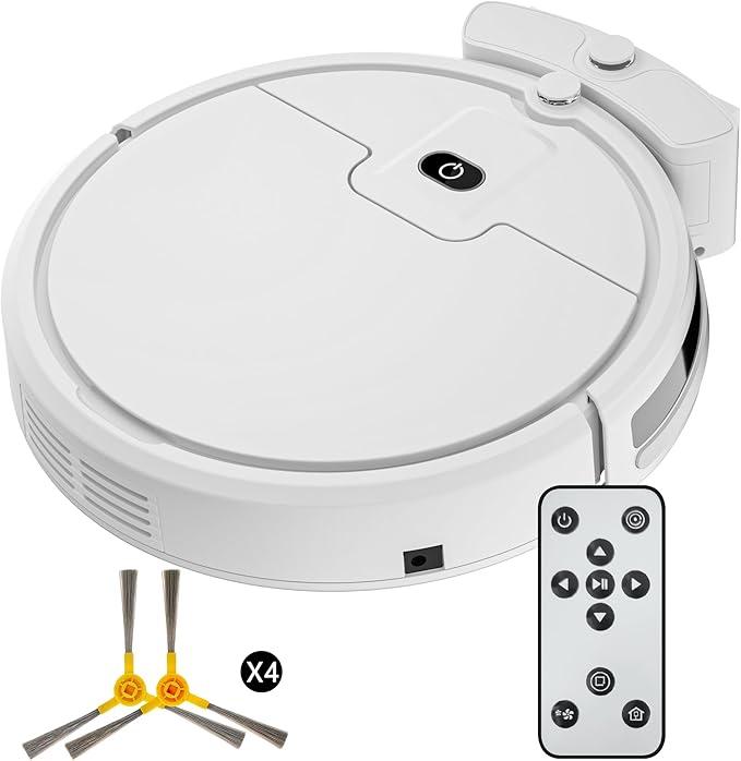 ENCHE Robot Vacuum Cleaner,2900Pa Suction Power, 120 Mins Runtime,Self-Charging Robot Vacuum for Low Carpet, Pet Hair, Hard Floors