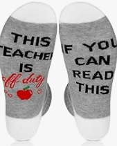If You Can Read This This Socks For Women Teacher Off Duty Gift Socks