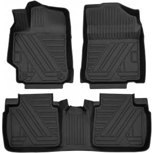 Aiqiying Floor Mats Compatible with Toyota Camry 2007-2011 2012-2017,All Weather Carpet Protector 3D Waterproof Durable Odorless Custom-Fit FrontRear Rows Full Set TPE Car Liners Accessories