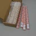 Sumind 8 Pack Valentine Cherry Taper Candles 9.8 Inch Hand Painted Pastel Candlesticks Aesthetic Cute Candle for Galentine's Day Home Dinner Wedding Party Holiday Decor Table Centerpieces, Unscented