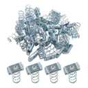 (100) Strut Channel Nuts, 1/4-20 Spring Channel Nuts with Zinc Electroplate Finish, Long Spring Nuts Great for Use with Strut Channel (100 Pack)