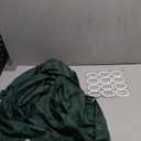 Dark Green Boho Shower Curtain with Tassel Woven Fabric Shower Curtain 72 x 72 Modern Farmhouse Textured Tufted Chevron Striped Minimalist Shower Curtains for Bathroom