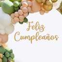 Feliz Cumpleaos Decal Sign for Backdrop - Spanish Happy Birthday Decorations Happy Birthday Decal Stickers, Birthday Party Decorations