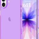 JJGoo Compatible with iPhone 17 Case Clear, Soft Transparent TPU Bumper Cover, Slim Thin Shockproof Phone Case for iPhone 17Purple