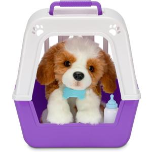 Little Live Pets My Really Real Puppy - Patches The Beagle | Interactive Toy with 60+ Sounds, Soft Fur, Blinking Eyes, Feeding Sounds, 2-in-1 Carrier Bed, Secret Birthmark & Adoption Certificate
