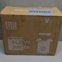 ACOQOOS Juicer Machines, 5.3" Wide Chute for Whole Fruit and Vegetable,1.8L Auto-Feed Time-Saver, Slow Masticating High Yield, Easy to Clean Cold Press Juicer with 2 Cups (Black)