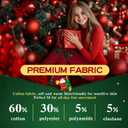 Aaronano 2 Pairs Girls Patterned Red Tights Christmas Holiday Stockings Kids Snowflake Printed Tights for Girls 4-10t (Christmas Leaf+Snowflake,Meduim)