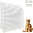 10 Pack Scat Mat for Cats with Spikes, Cat Repellent Mat Deterrent Indoor, Training Pads Keep Dogs and Cats Off Couch, Bed, 16 x 13 Inch Garden Scat Mats Outdoor