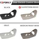 TQPONLY Driver Seat Plastic Trim Cover Panel,Fits Dodge Grand Caravan 2011-2019/Fits 2011-2016 Chrysler Town and Country Left Side Power Seat Switch Control Bezel Shield (Sandstorm-Beige)