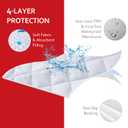 Diaper Changing Pad Liner Non-Slip, Waterproof Terry Mat Changing Pad Cover Liner, Quilted Absorbent Bassinet Liners Washable, 3 Pack 13"x 26" Reusable Portable Changing Table Pad White