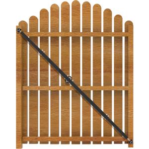 6' Telescopic Gate Brace,Extends from 40 to 76 Inches Adjustable Steel Anti Sag Gate Kit for Outdoor Yard Wooden Fence Gates