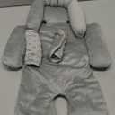 Baby Car Seat Head Support for Doona Stroller, Thickened Infant Carseat Head Support with 3 Strap Covers, Reversible Car Seat Insert for Newborn, Baby Car Seat Cushion with Filled Natural Cotton (Gray)