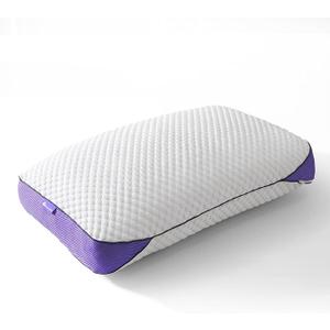 HOMELAB Adjustable Shredded Memory Foam Pillow Queen Size, Cooling Bed Pillow for Sleeping with Removable Cover, Medium Pillow for Side Stomach & Back Sleepers, 1 Pack 20"x28"