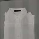 SPRING SEAON Women's Button Down Shirts Causal Collared Blouses Work Office Long Sleeve Chiffon Blouse for Ladies (Medium, Pure White)