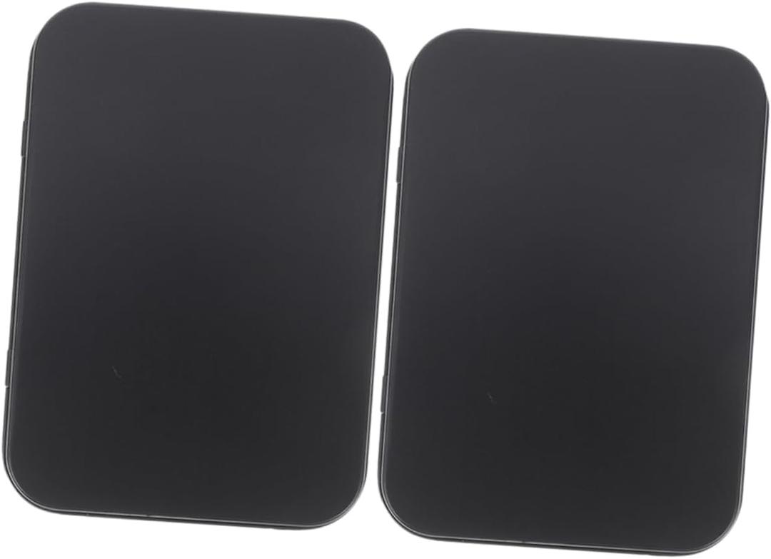 2pcs Metal Rectangular Card Case for Playing Cards Game Storage Box Tinplate Organizer Sturdy and Portable