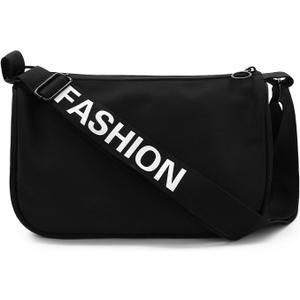 FuninCrea Crossbody Bags for Women Men Waterproof Fanny Pack Travel Bag, Large Capacity Shoulder Bag Sling Bag for Women Men (Black)