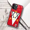 Red Double-Star Hunter License Anime Glass Slim Cover for iPhone 17 Pro