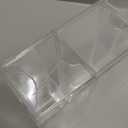 CORE HOME Multi-Purpose Easy Slide Four Drawer Storage Bin Tabletop Organizer 6.75 x 9.75 Inch Acrylic Clear