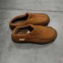 Zigzagger Men's Slip On Moccasin Slippers, Indoor/Outdoor Warm Fuzzy Comfy House Shoes, Fluffy Wide Loafer Slippers, 10.5