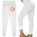 Women's Fleece Lined Leggings Weather Thick Thermal Warm Winter Tights Butt Lift High Waist Tummy Control Yoga Pants, XS