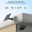 REOLINK Argus 4 Pro Black, 4K Dual-Lens 180 Solar Security Cameras Wireless Outdoor, 8MP ColorX Night Vision for Home Surveillance, 5G/2.4GHz WiFi, AI Detection, No Subscription, Home Hub Compatible