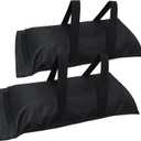 D&ONEHOS Extra Large Umbrella Base Weight Fillable Sandbags, Weight Bags(110LBS) for Patio Umbrellas, Sandbag Weights for Umbrella for Outdoor GardenSet of 2Black(Without Sand)
