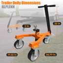 Hlplenn Trailer Dolly Trailer Mover Tow Dolly with 2 in Ball
