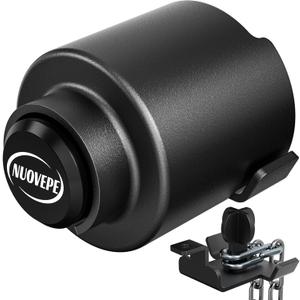 Trailer Lock Fits 2 5/16 Inch Couplers, Secures Safety Chains Anti-Theft Ball Hitch Lock, Pry-Resistant & Heavy-Duty Trailer Hitch Locks for RV | Cargo | Camper | Dump Trailer (Black)