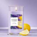 Yankee Candle Medium Pillar Scented Candle with up to 115 Hour Burn Time, Premium Plant Wax Blend for Consistent Burn, 14.25 oz Pillar Candle with Room Filling Fragrance, Lemon Lavender