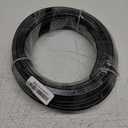 Pneumatic Air Line Tubing: 1/4 Inch OD Polyurethane Hose Pipe (Black-50FT)