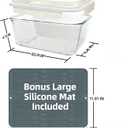 200oz/6000ml/26cup Extra Large Glass Storage Containers with Airtight Lid - Borosilicate Large Glass Food Storage for Rotisserie Chicken, Turkey - XL Big Glass Soup Bowls Freezer to Oven Safe