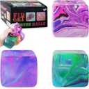 3Pack Big Squishy Stress Cube, Stress Balls for Kids & Adults, Ice Squishy Cube Sugar Balls, Sensory Fidget Toys for Anxiety Relief, Autism ADHD Stress Relief Toy, Classroom Prize, Party Favors