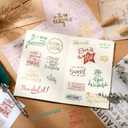 Laumoi 546 Pcs 24 Sheet Scrapbook Stickers Vintage Words Stickers for Journaling Inspirational Nice Words Sentences Waterproof Aesthetic for Family Water Bottles Laptop(Lovely Style)