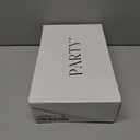 PARTY Women's Fashion Sneakers Lace Up Casual Low Top Comfortable Cushioned Walking Tennis Shoes Trendy Daily Shoes (11, Black Glitter-1)